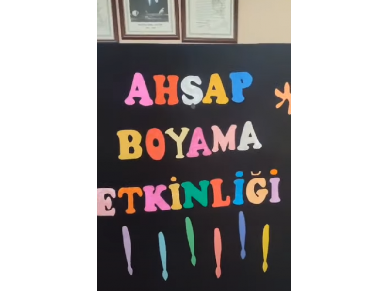 Ahşap Boyama Etkinliği